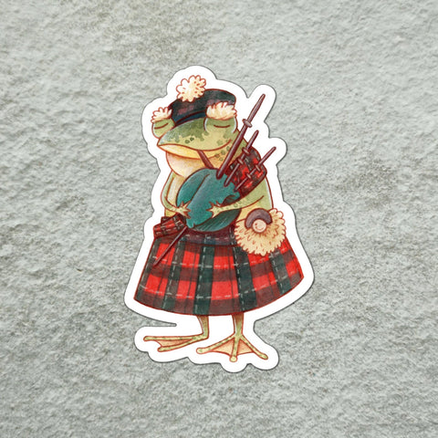 Scottish Frog Sticker