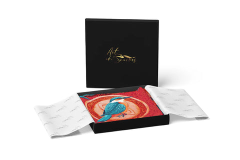 Kingfisher British Silk Scarf