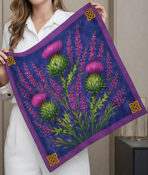 Thistle & Heather British Silk Scarves