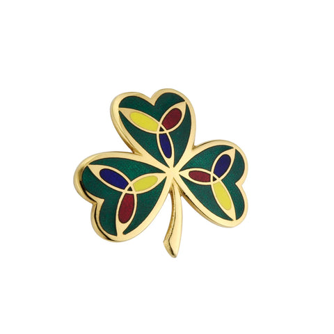 Solvar Tara Shamrock Brooch