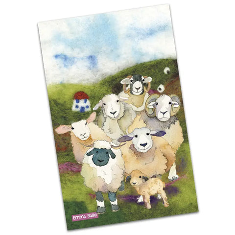 Emma Ball® Happy Sheep Tea Towel