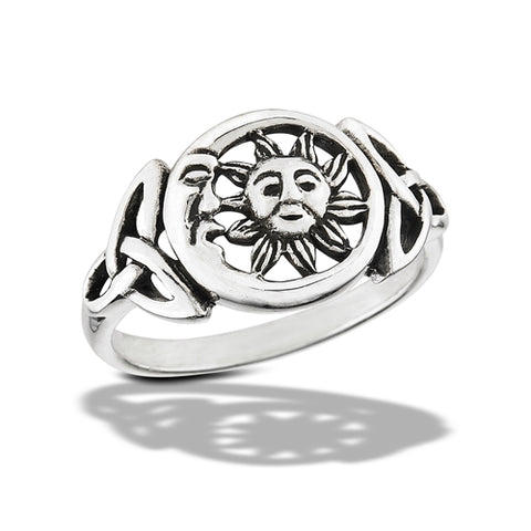 Celestial Celtic Sterling Silver Ring