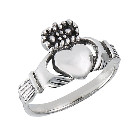 Small Claddagh Sterling Silver Ring
