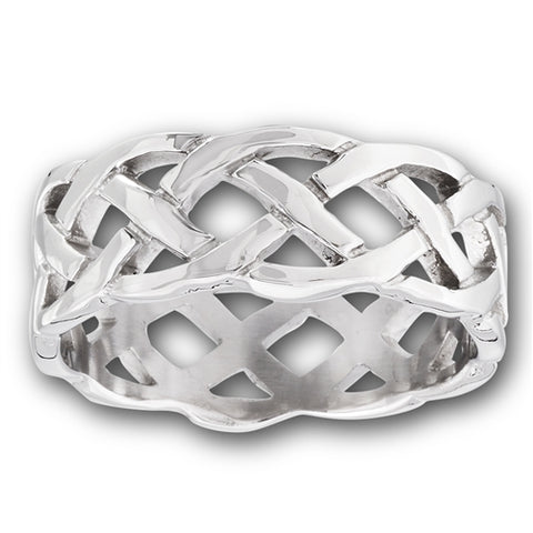 Men's Plait Stainless Steel Ring