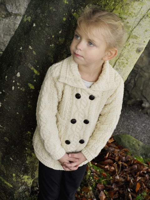 Girls' Double Breasted Sweater