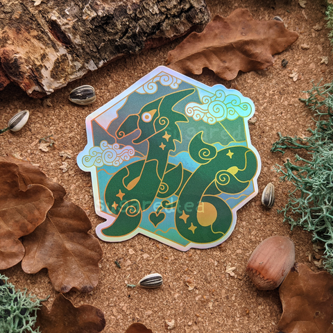 Loch Ness Monster Holographic Sticker