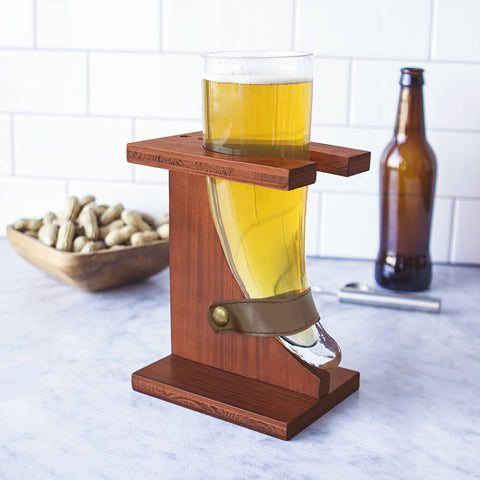 Horn-shaped Drinking Glass with Stand