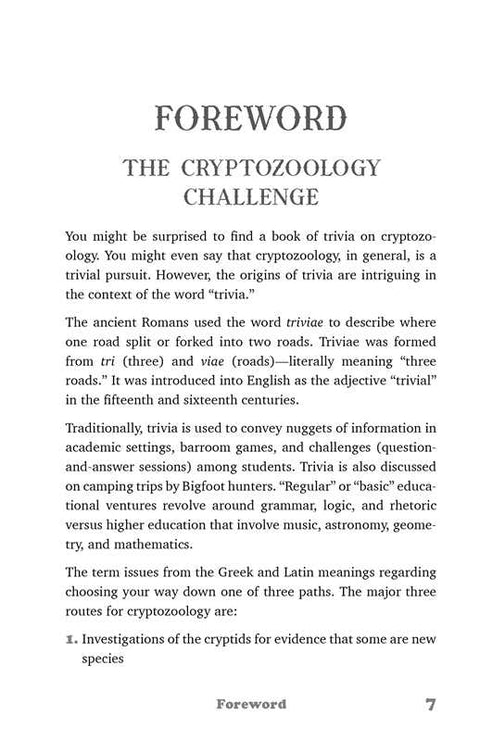 The Big Book of Cryptid Trivia