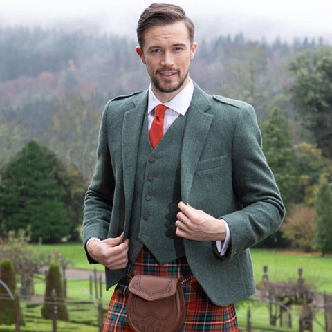 Lochcarron of Scotland Shetland Tweed Argyll Waistcoat