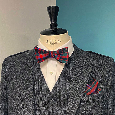 Lochcarron of Scotland Reiver Tartan Freestyle Bow Tie
