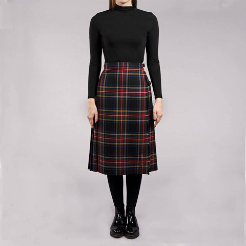 Lochcarron of Scotland Reiver Tartan Deep Pleat Kilted Skirt